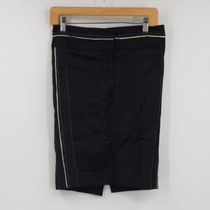 BEBE black pin stripe pencil skirt